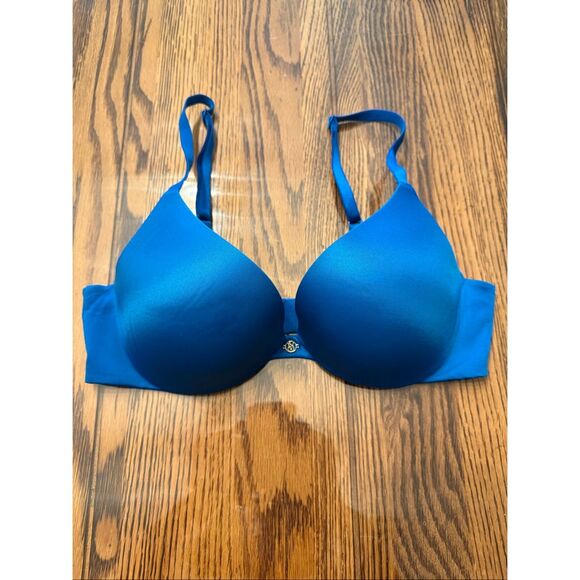 Victoria’s Secret Blue Very Sexy So Obsessed Smooth Push Up Bra Size 34B - Picture 1 of 4